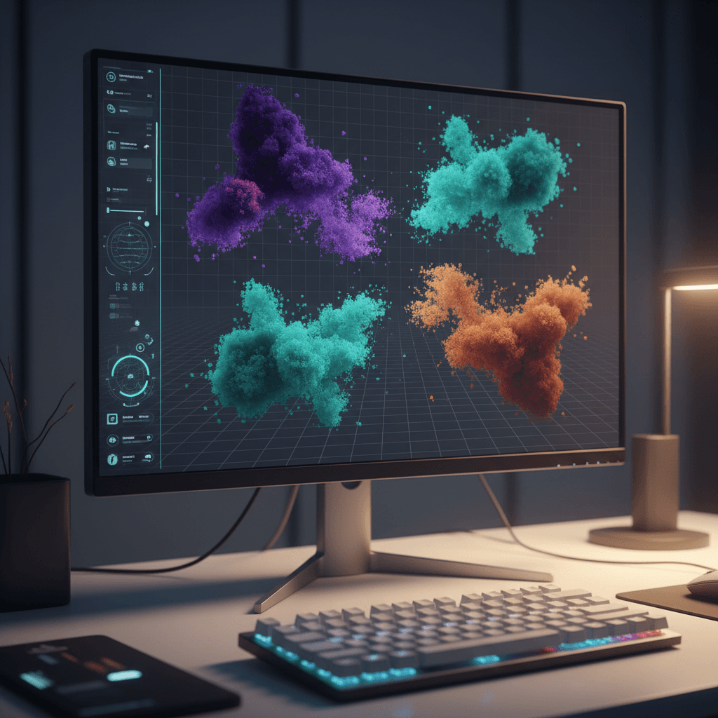 Clustering workflow visualization