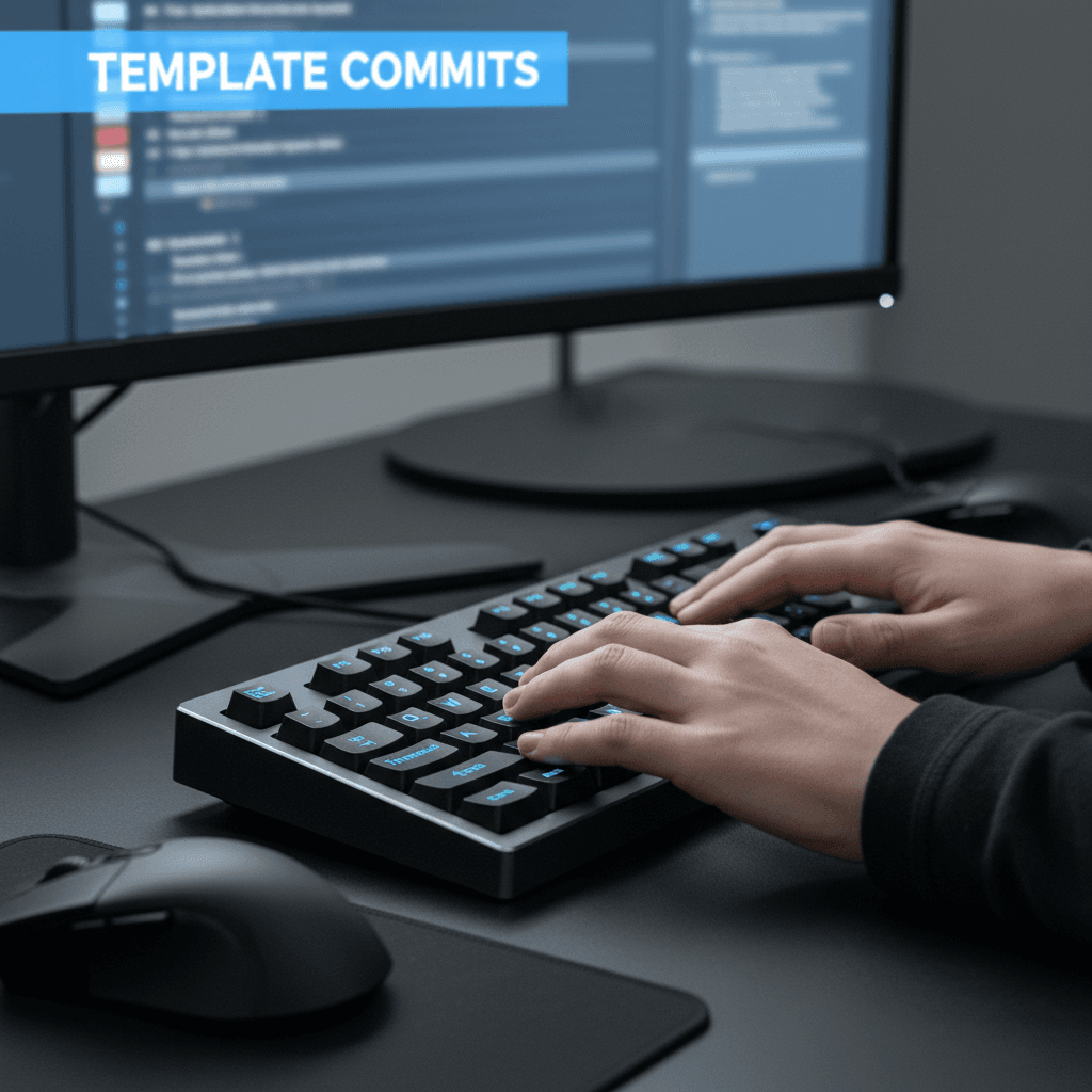 Developer hands typing to implement ML Formula template code
